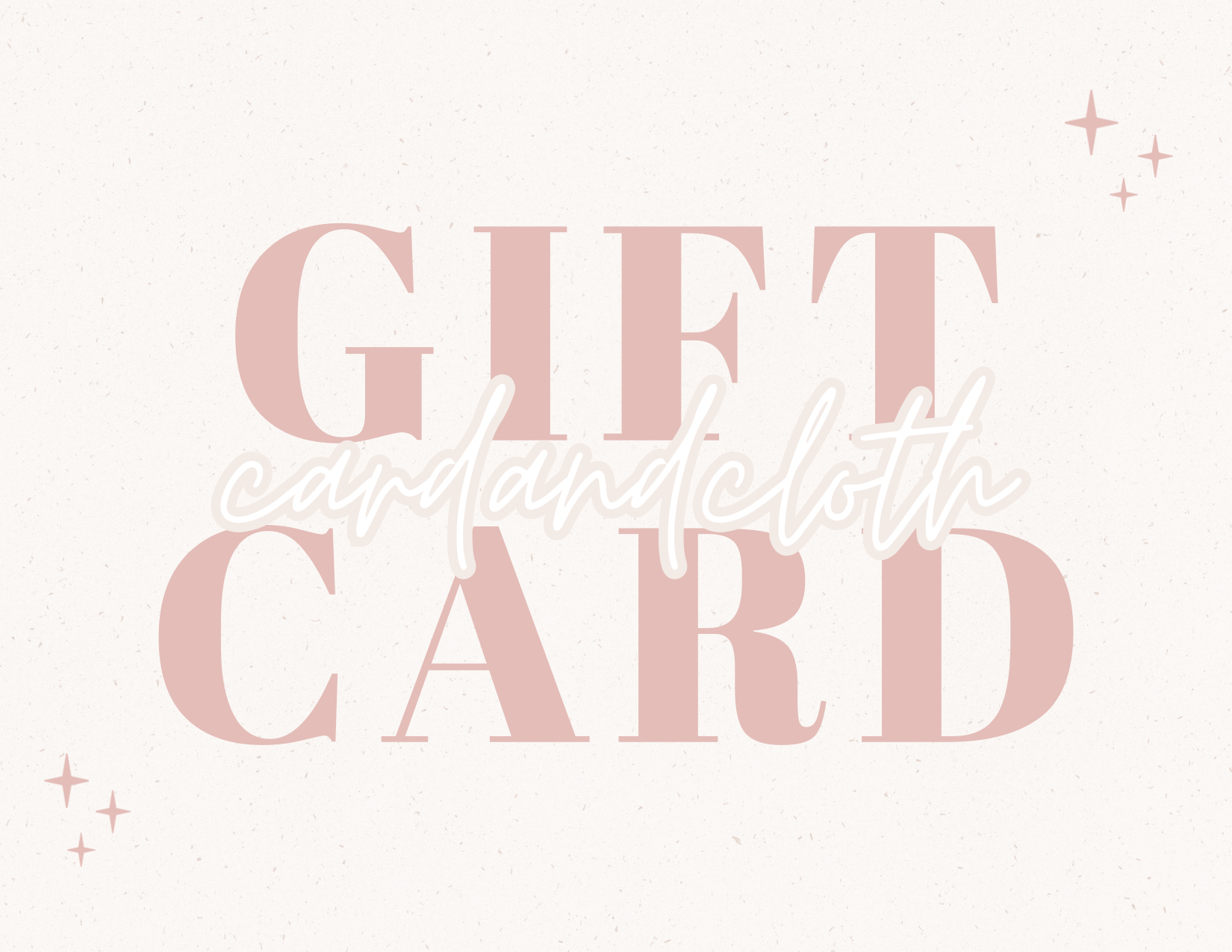 card + cloth gift card