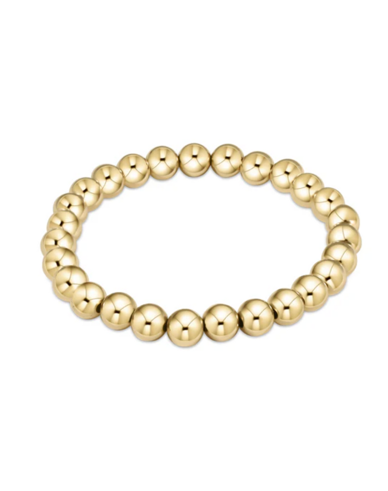 Classic Gold 7mm Bead Bracelet