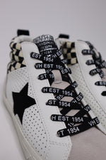 Lester Checkered High Top Sneakers