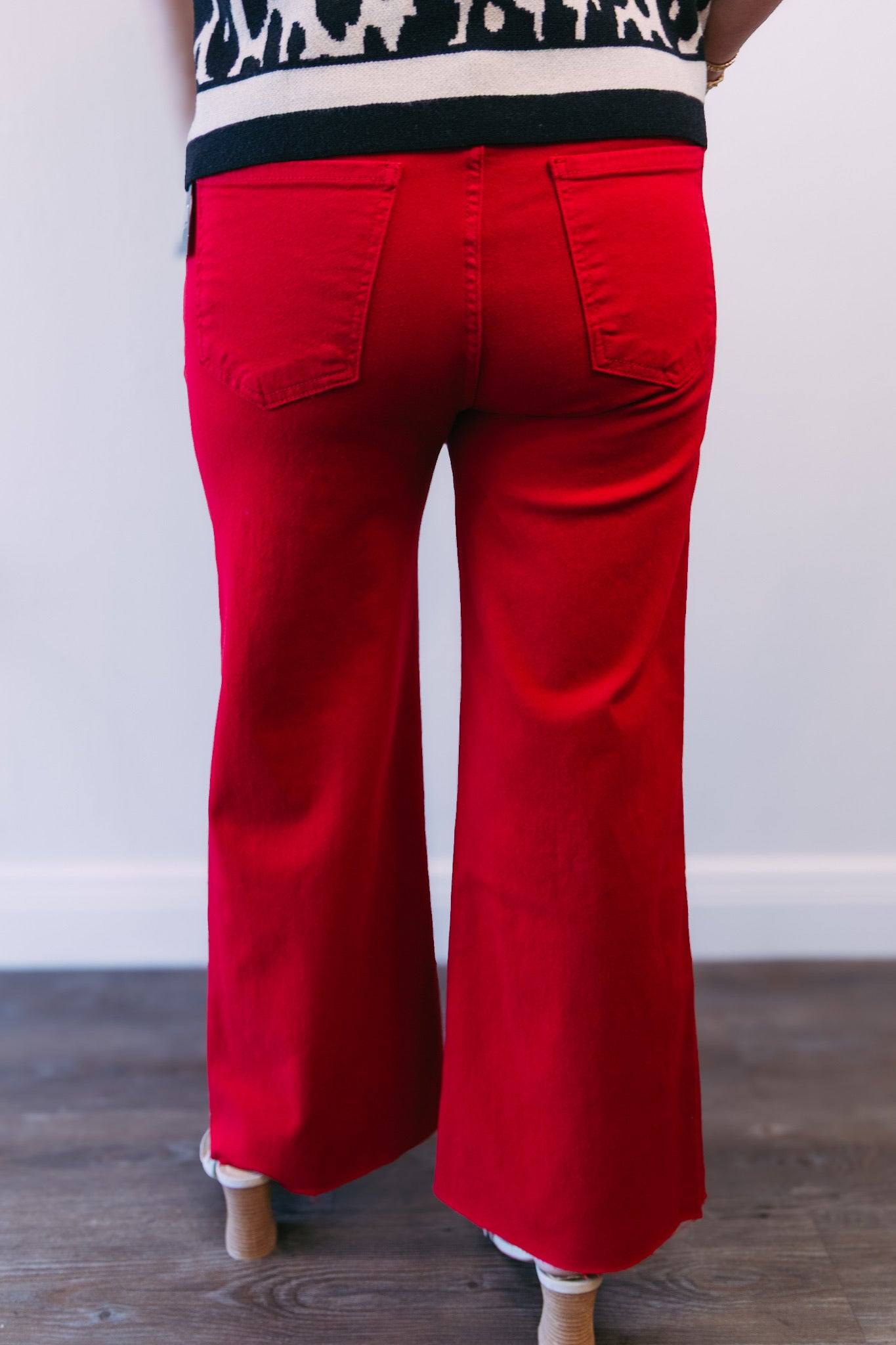[KUT] Meg High Rise Wide Leg Pant - Ruby