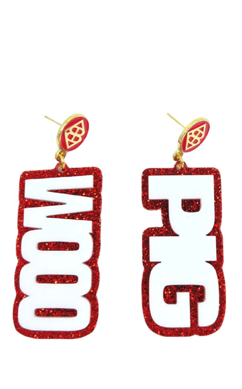 Brianna Cannon: White WOO PIG Earrings