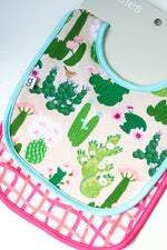 Cactus Blooms Bib Set