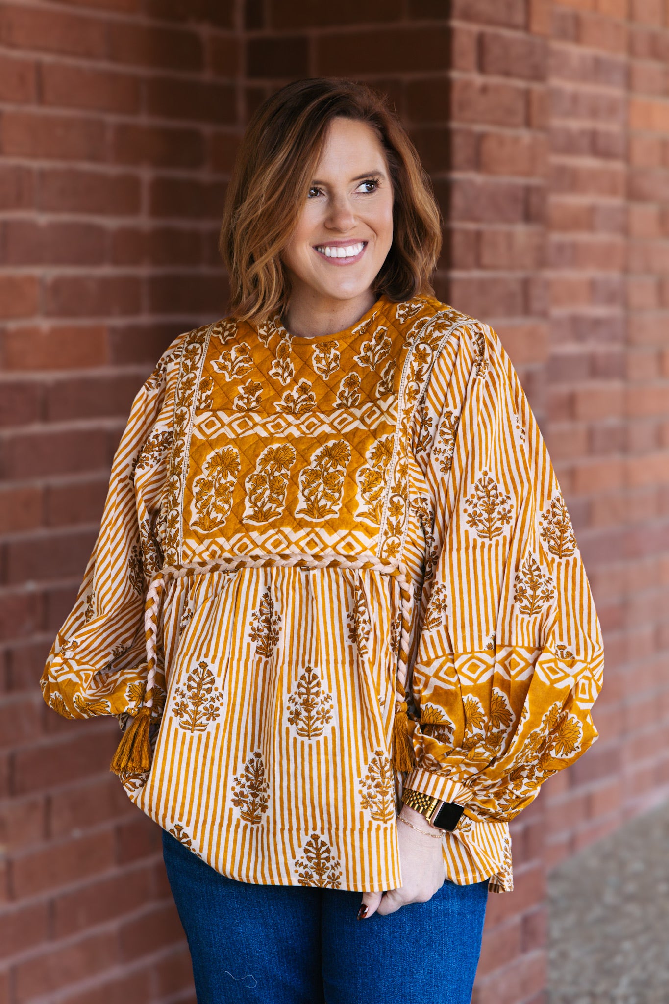 Alys Blouse - Mustard