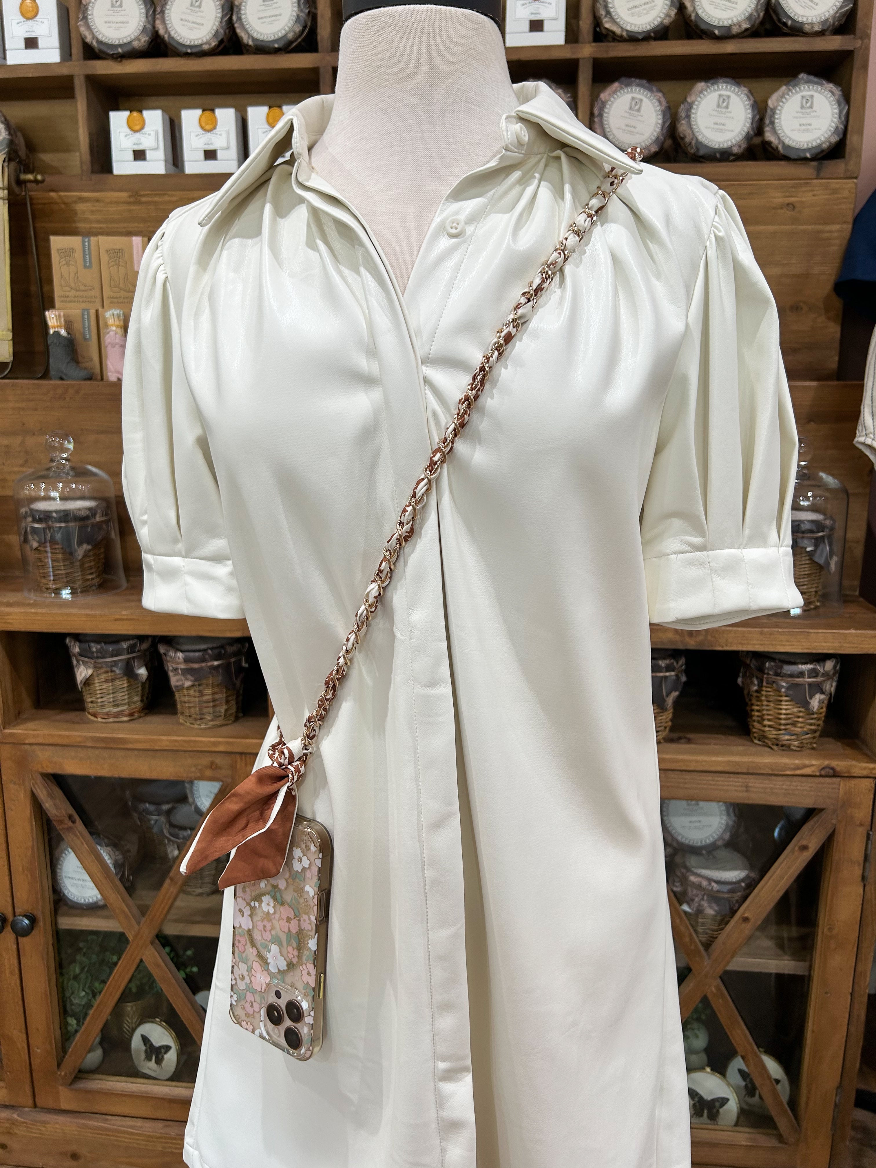 Crossbody Phone Chain - Brown