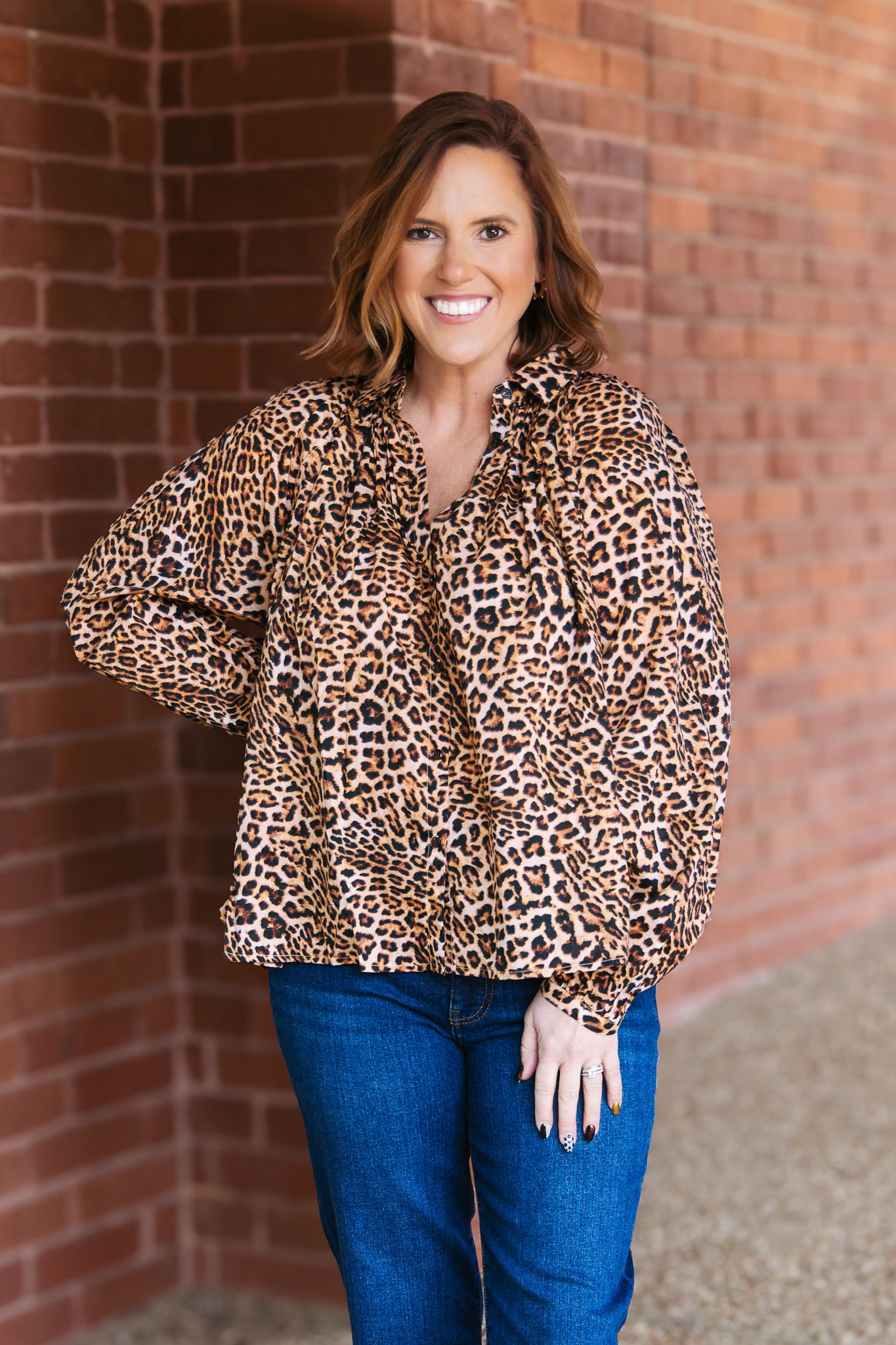 [Dear John] Benedict Novelty Shirt - Leopard Safari