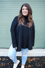 PLUS Elana Turtleneck Sweater - black