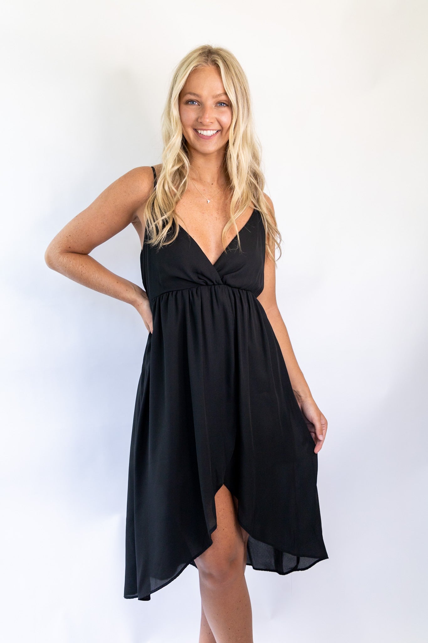 Gipsy Hi-Lo Dress - Black