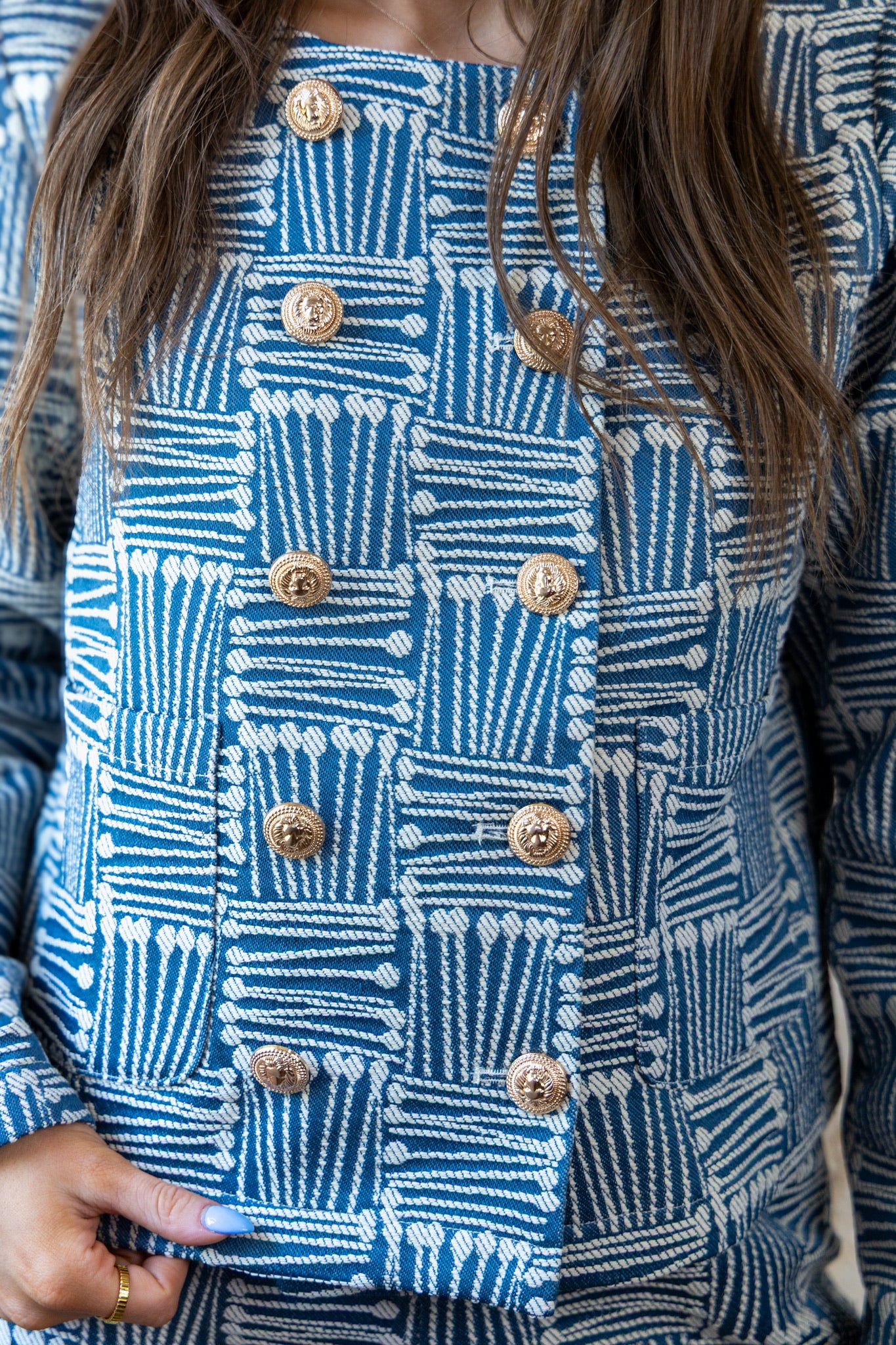 Abstract Blazer Jacket