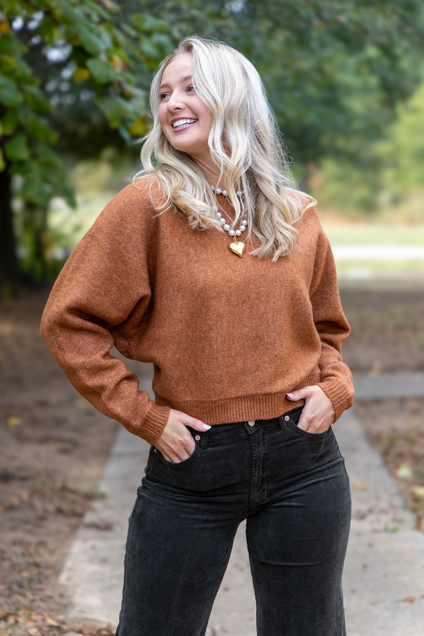 Dream Dolman Sleeve Sweater - Chocolate