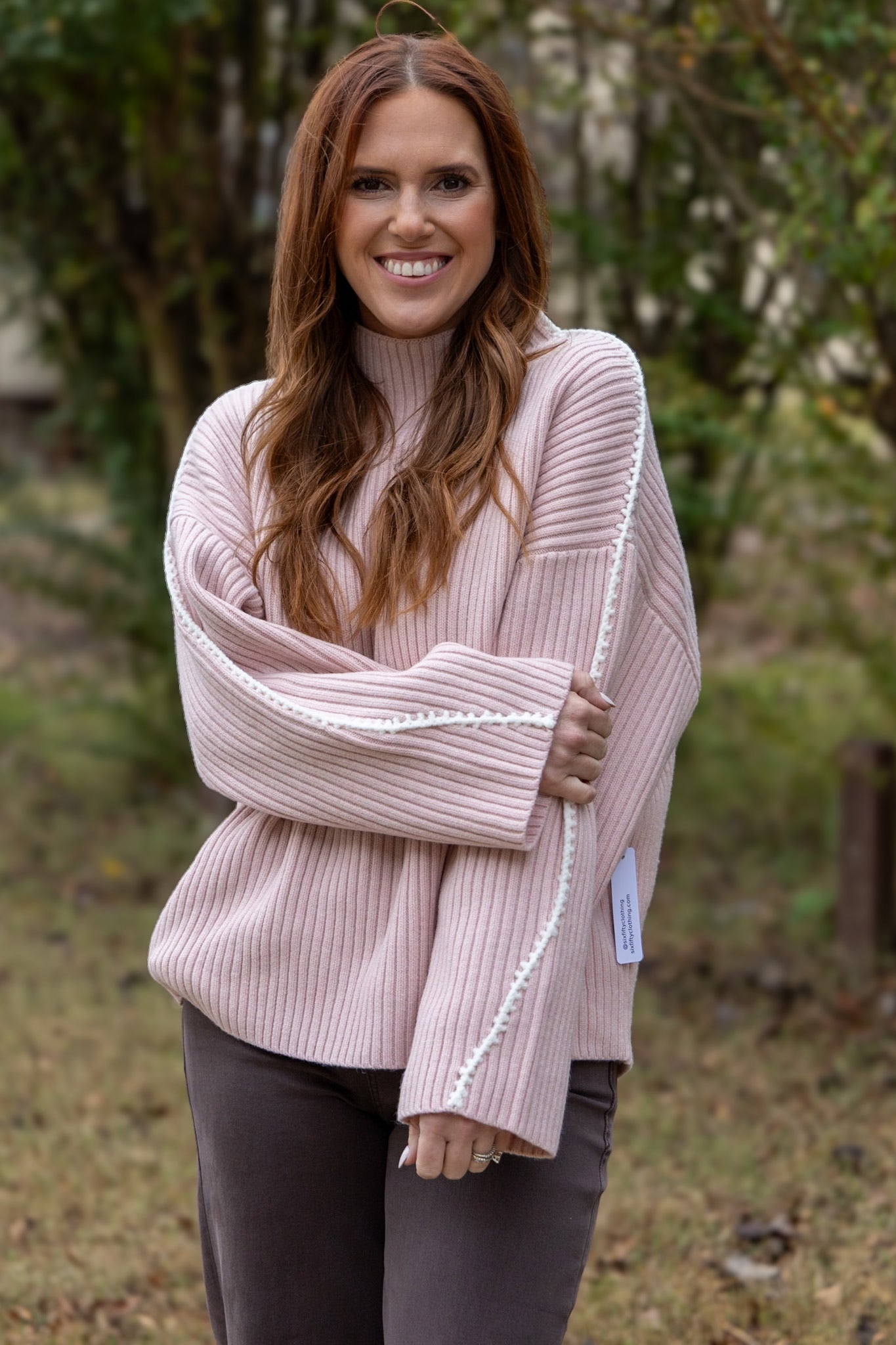 Brynn Sweater- Pink