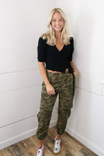 [Dear John] Sandy Super High Rise Ankle Trouser Pant - Hunter Camo