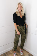 [Dear John] Sandy Super High Rise Ankle Trouser Pant - Hunter Camo