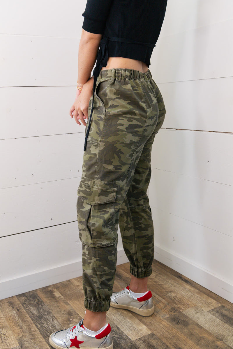 [Dear John] Sandy Super High Rise Ankle Trouser Pant - Hunter Camo