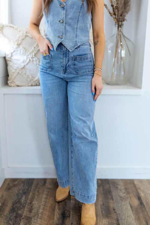 [Dear John] Audrey Wide Leg Jean - Zurie