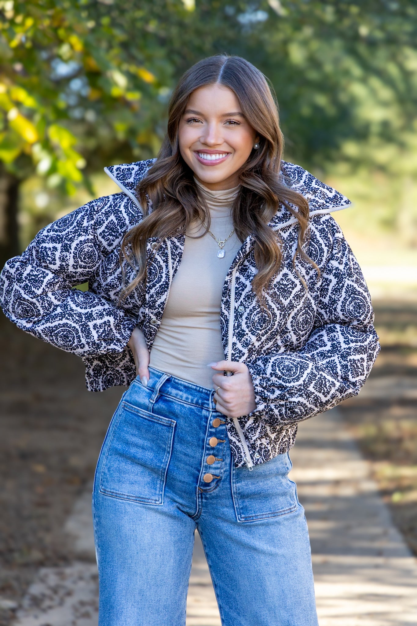 Ornate Puffer Jacket