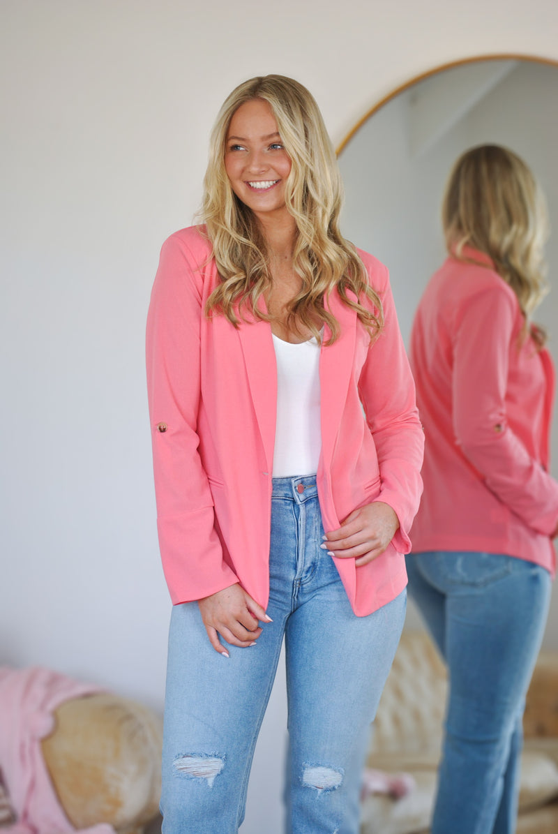 The Beck Blazer - Coral