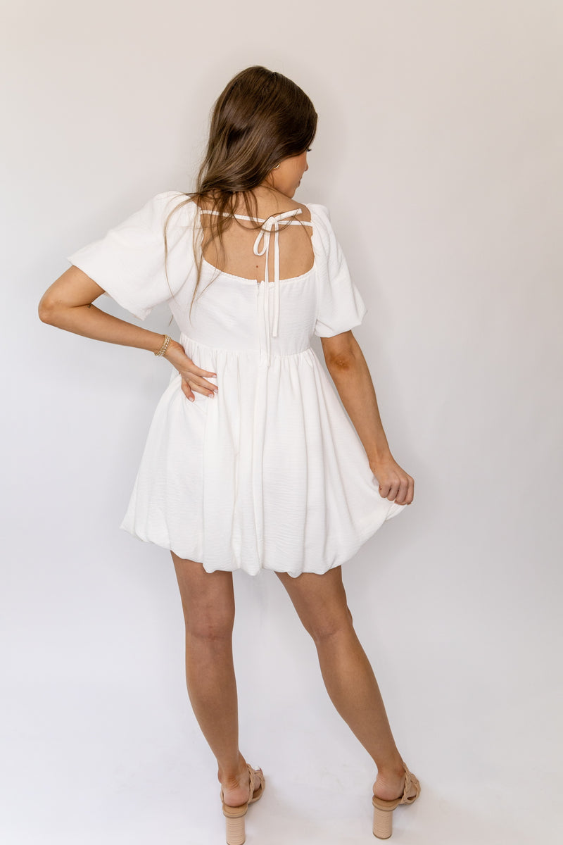 Bella Mini Dress - White