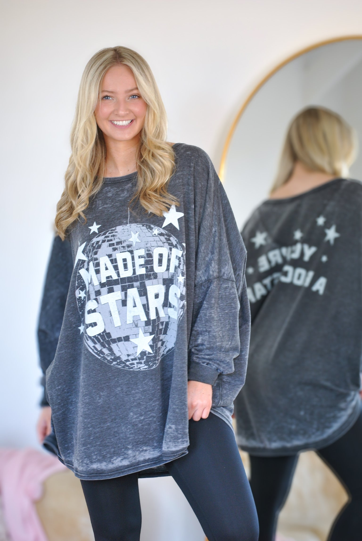 Made Of Stars Burnout Oversized Sweatshirt