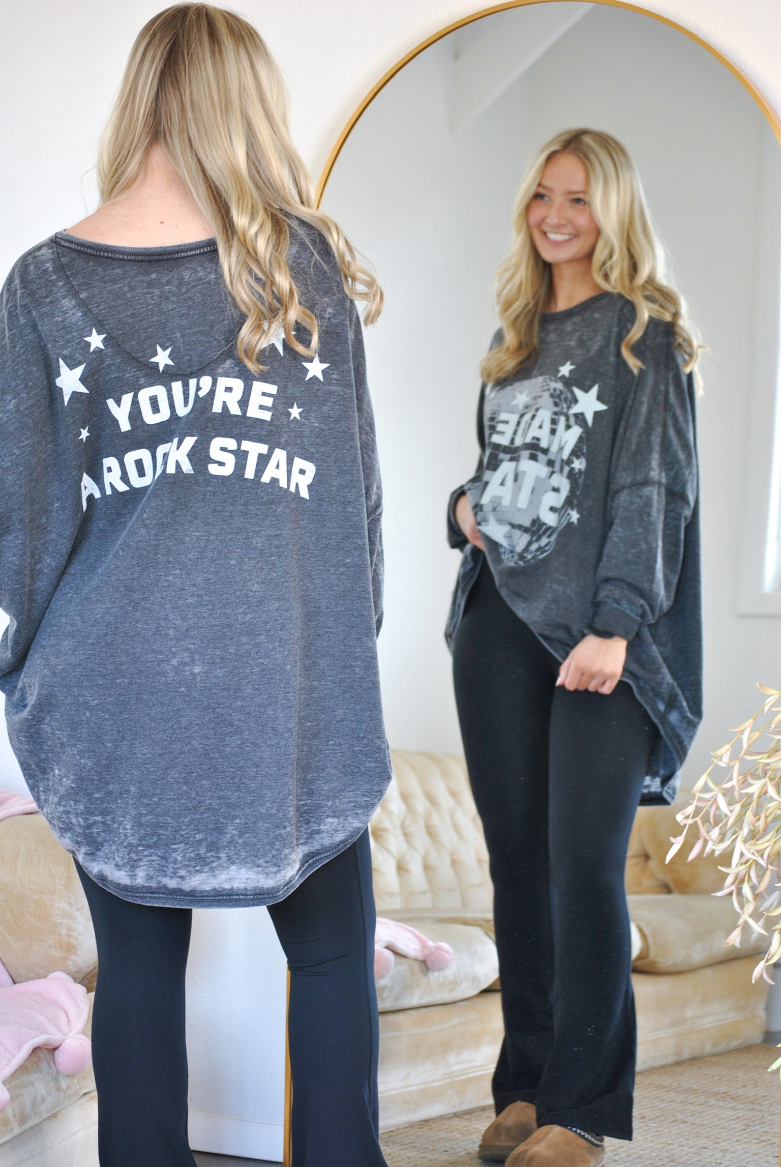 Made Of Stars Burnout Oversized Sweatshirt