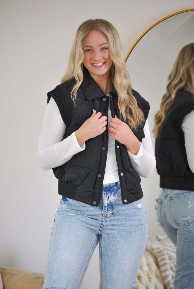 Mattie Crop Puff Vest