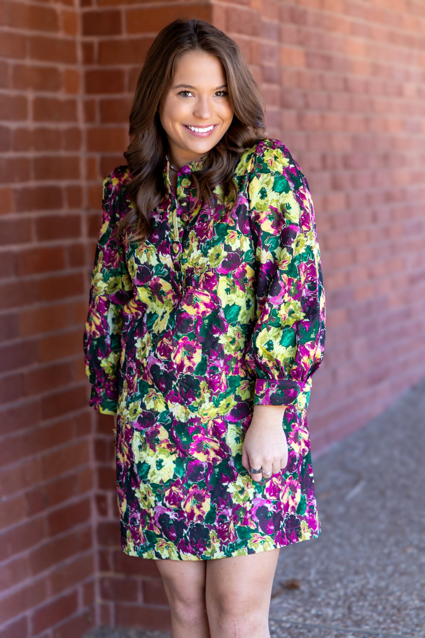 Maeve Floral Jaquard Mini Dress