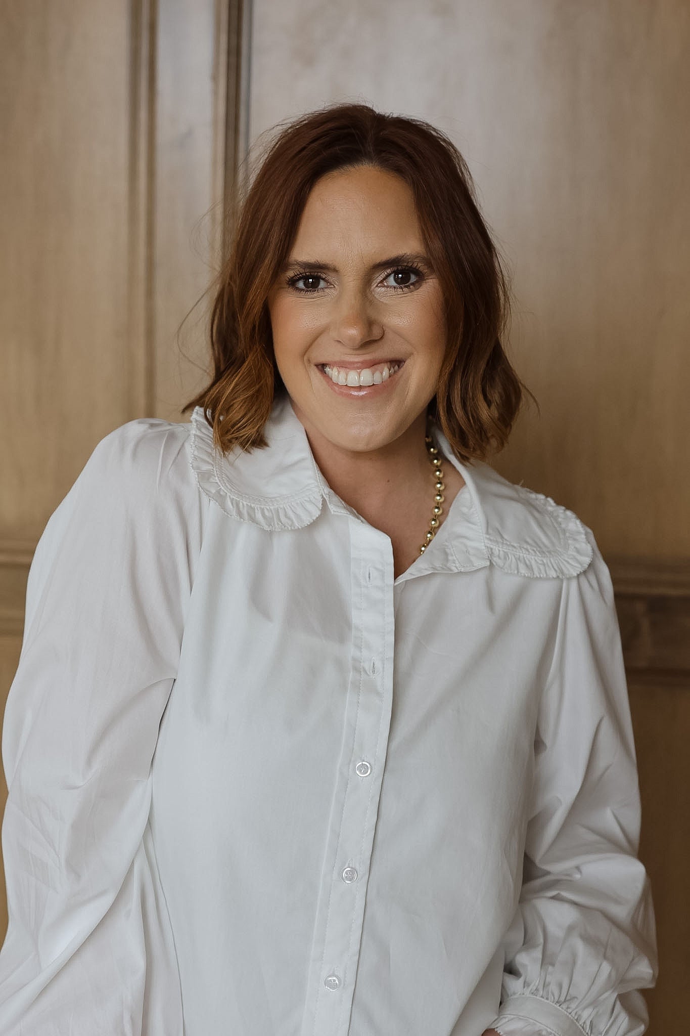 Penny Peter Pan Collar Blouse - White