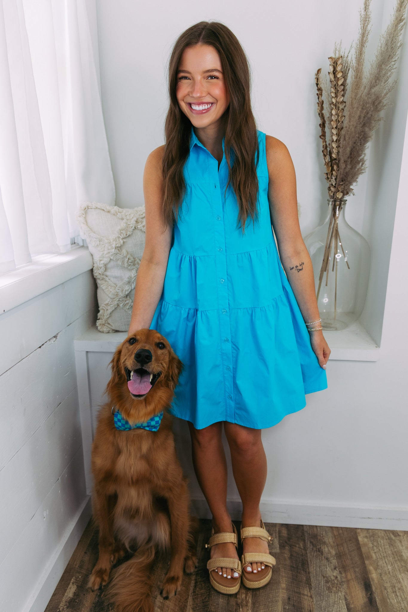 Siren Of The Seas Button Down Dress