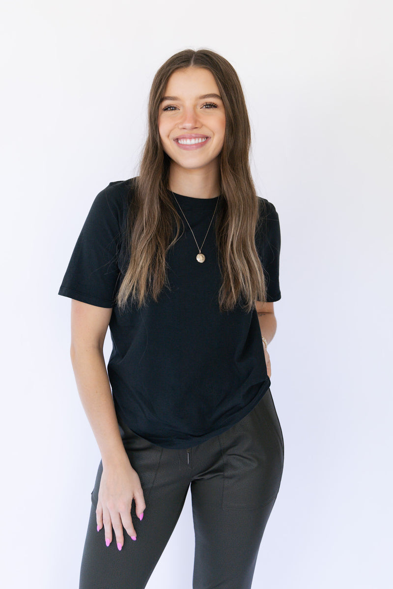 Classic Boxy Fit Tee - Black