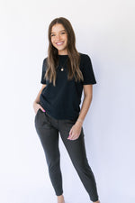 Classic Boxy Fit Tee - Black