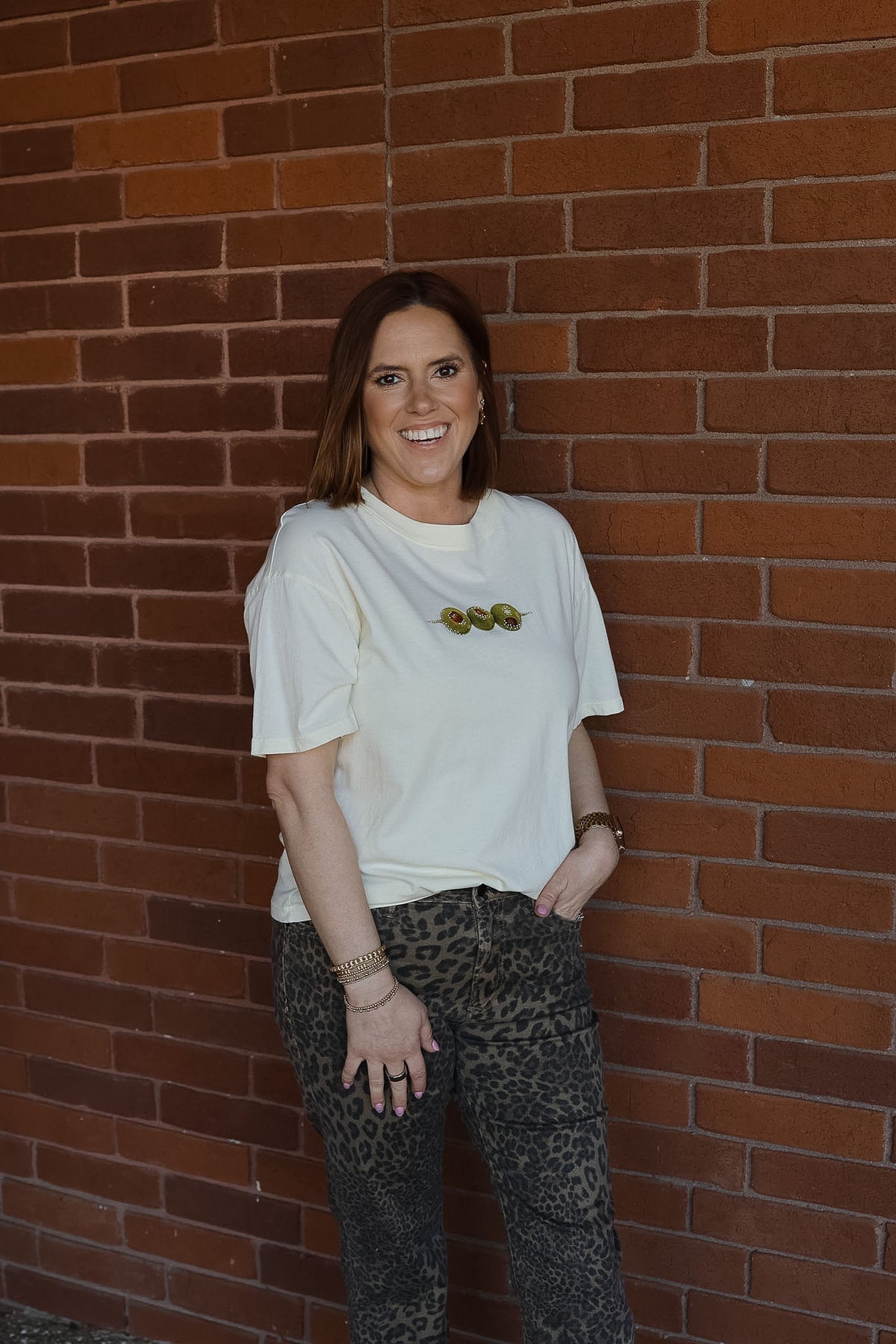 Olive Cropped Tee