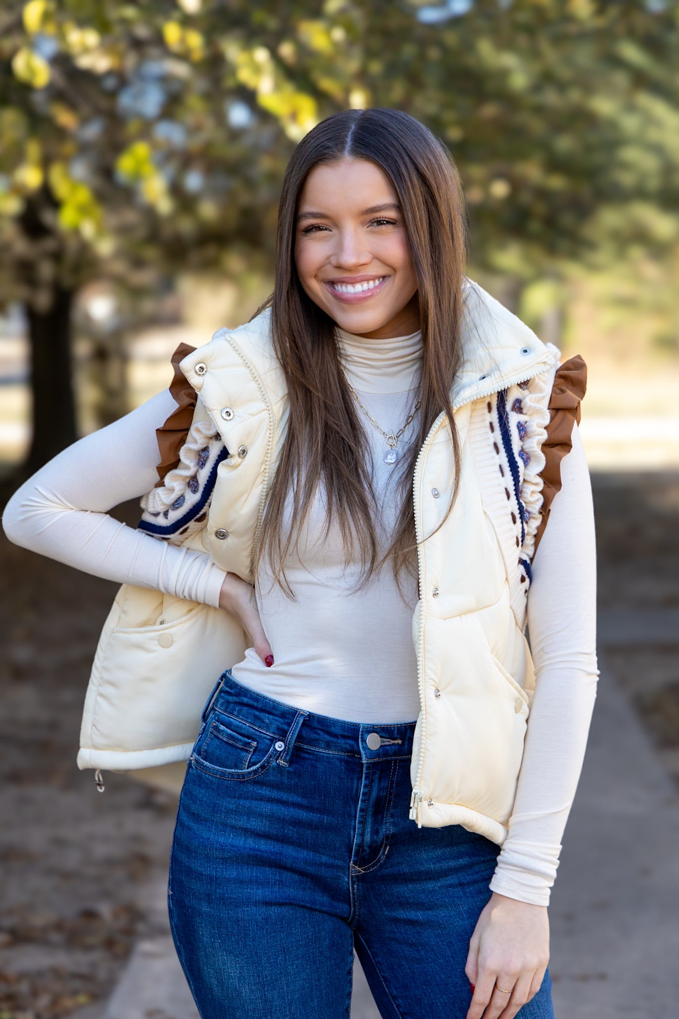 Remi Ruffle Sleeve Vest