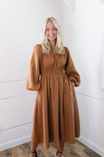 Fallon Midi Dress - Brown