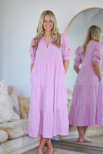 Adley Midi Dress - Pink