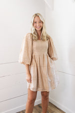 Nellie Eyelet Puff Sleeve Dress