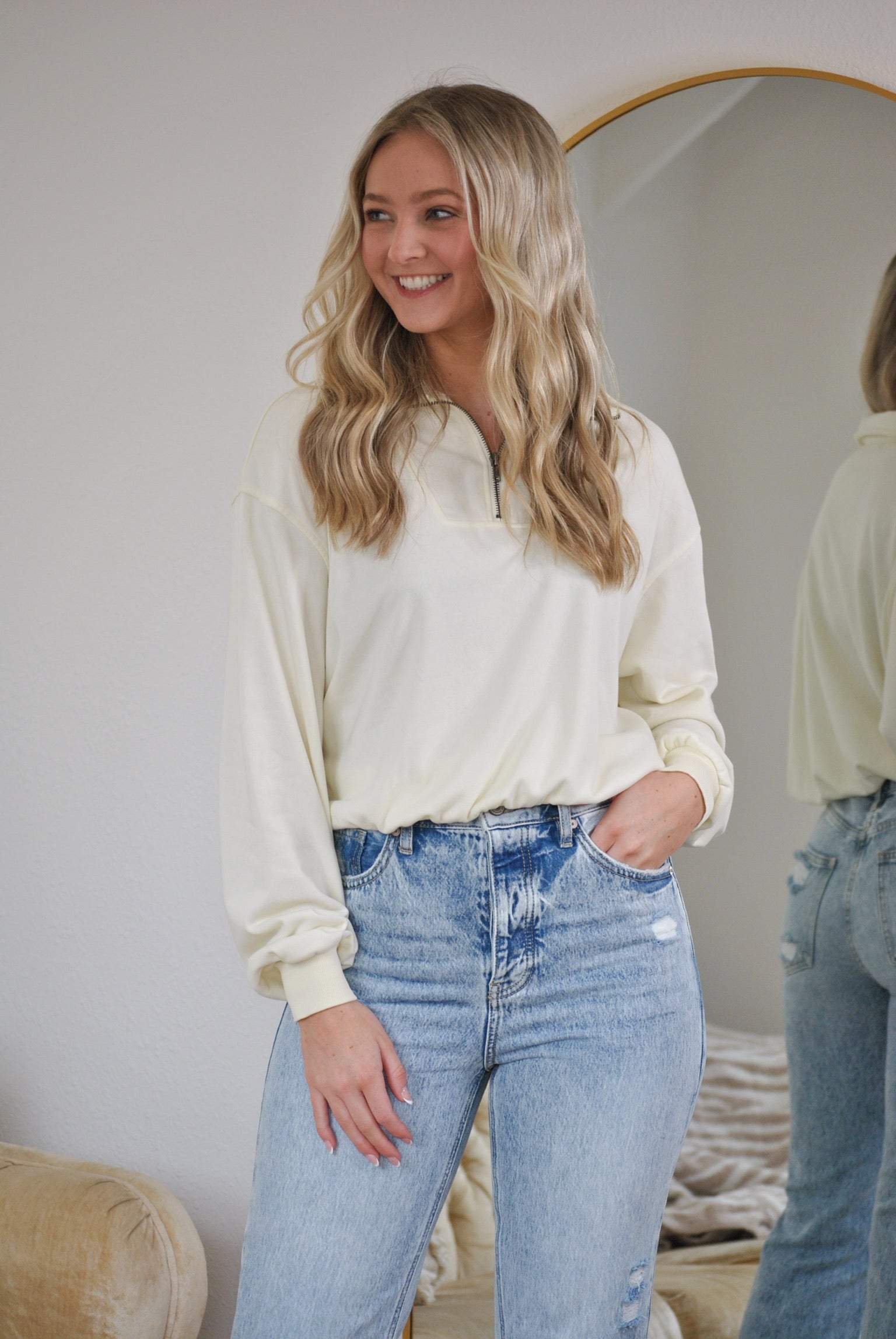 The Lorelei Pullover- Cream