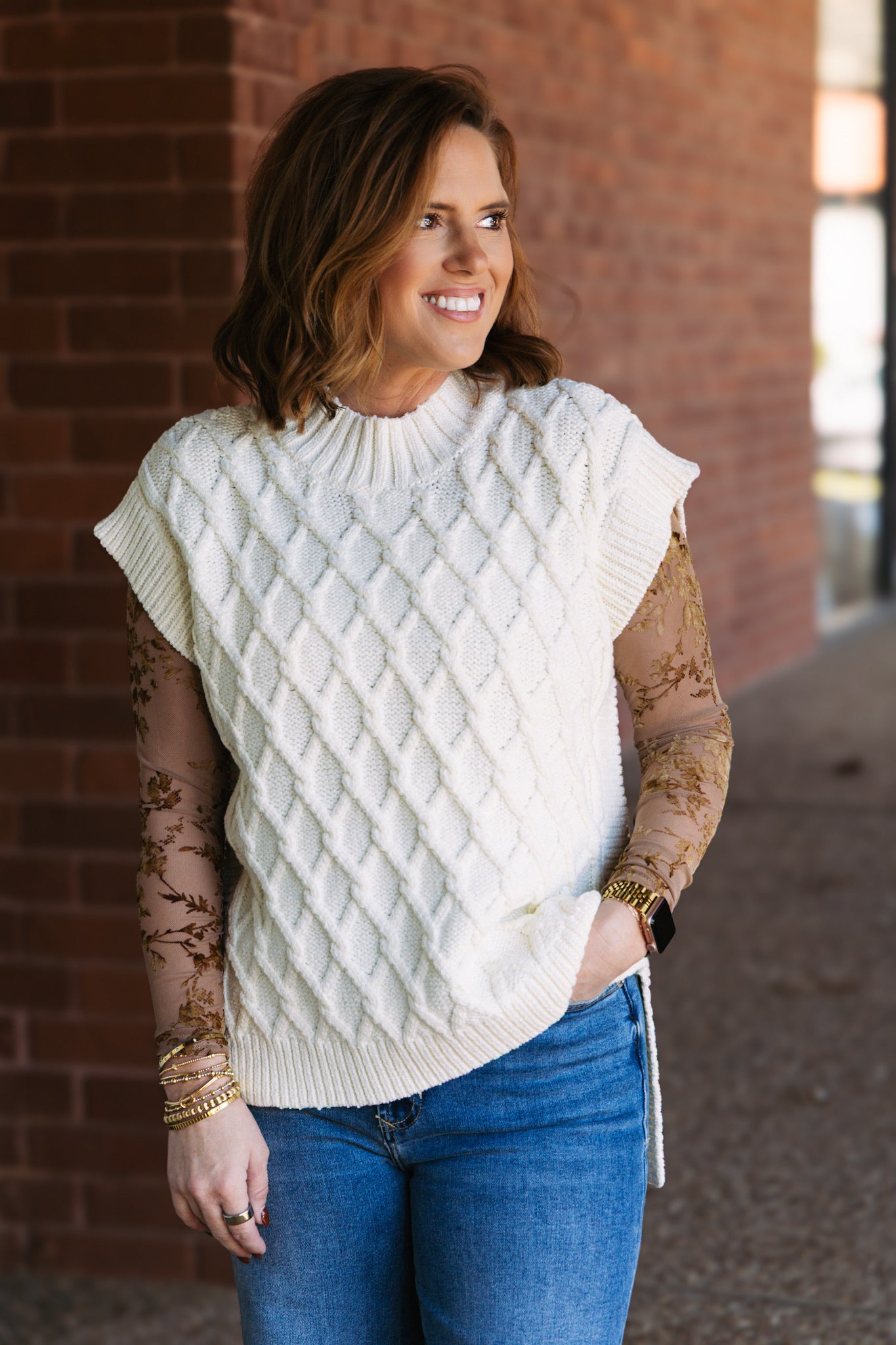 [Dear John] Briana Top - Milk Froth