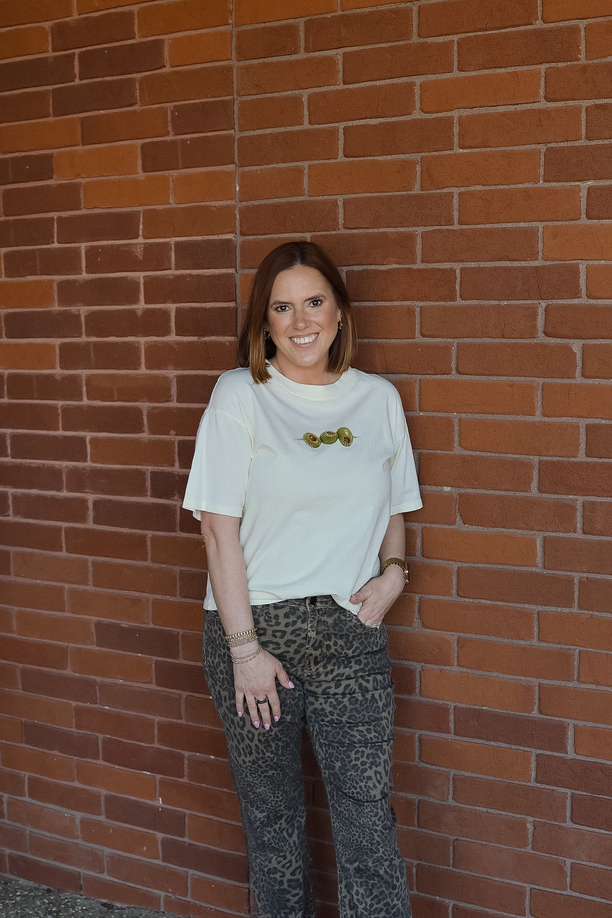 Olive Cropped Tee