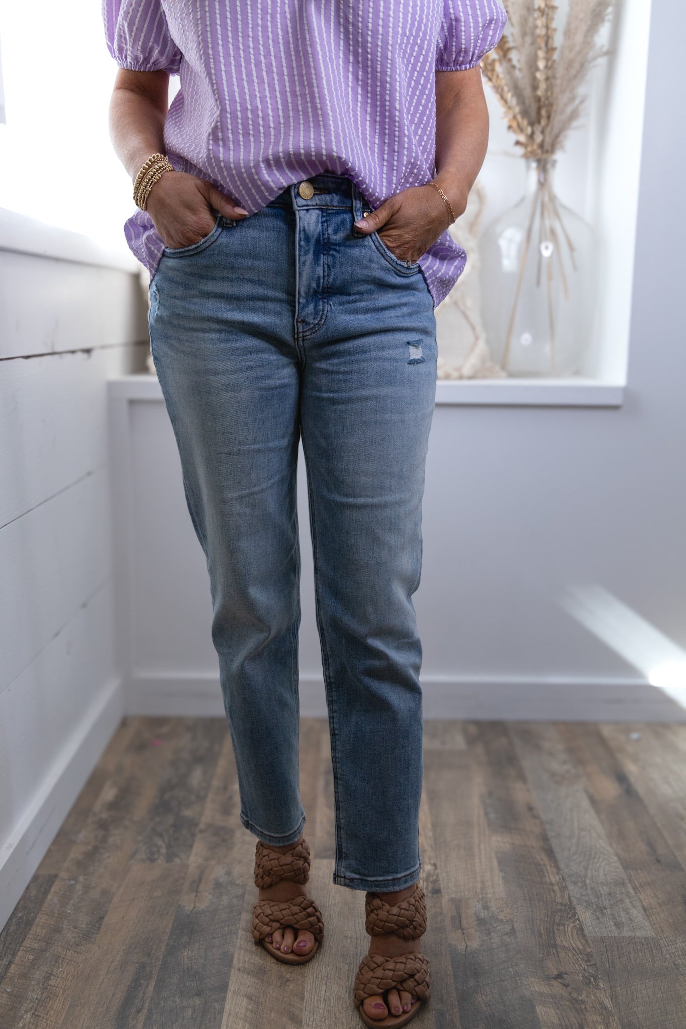 [KUT] Rachael High Rise Fab Ab Mom Jean - Recognition