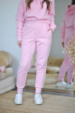 Charley Quilted Joggers - Pink