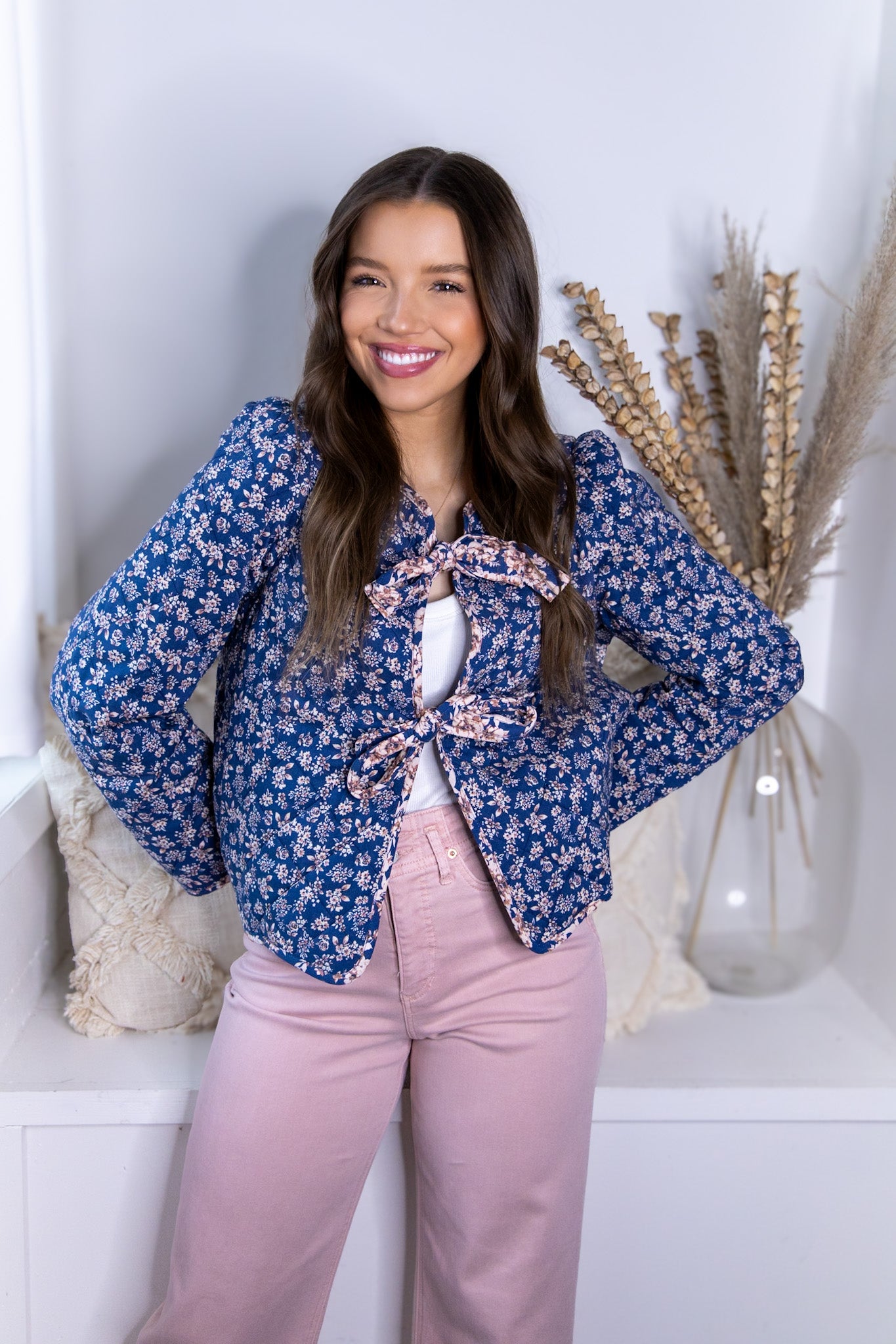 Ditzy Floral Quilt Jacket