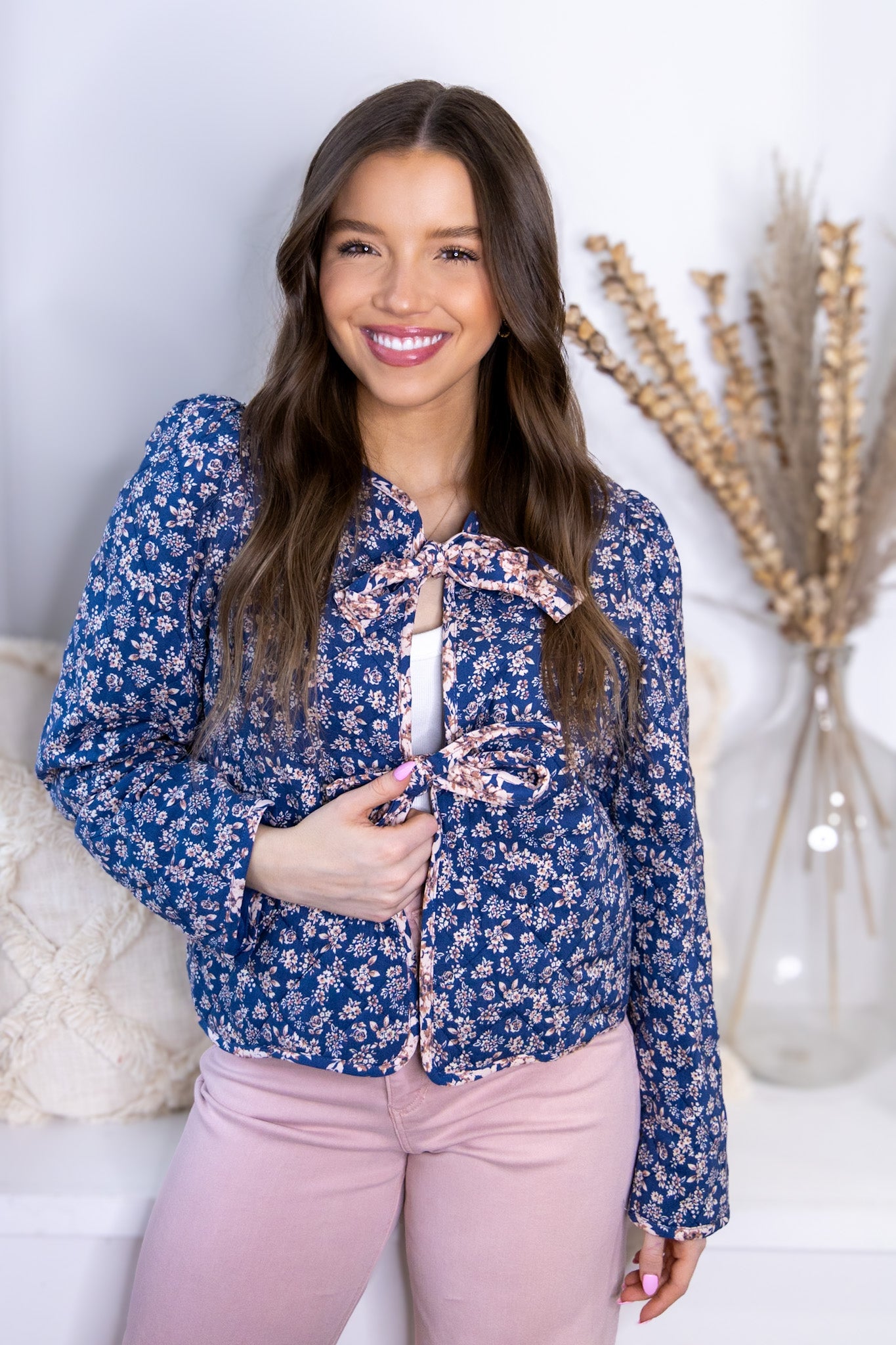 Ditzy Floral Quilt Jacket