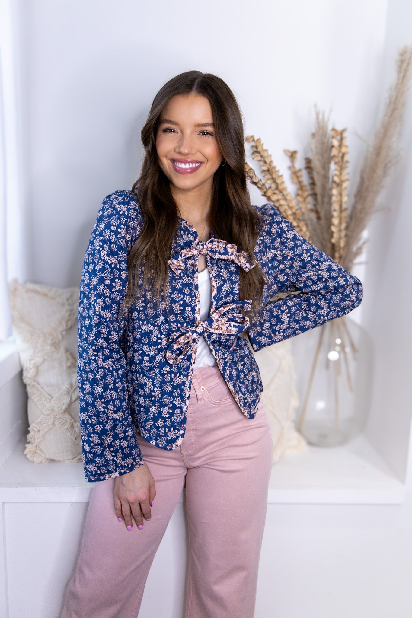 Ditzy Floral Quilt Jacket