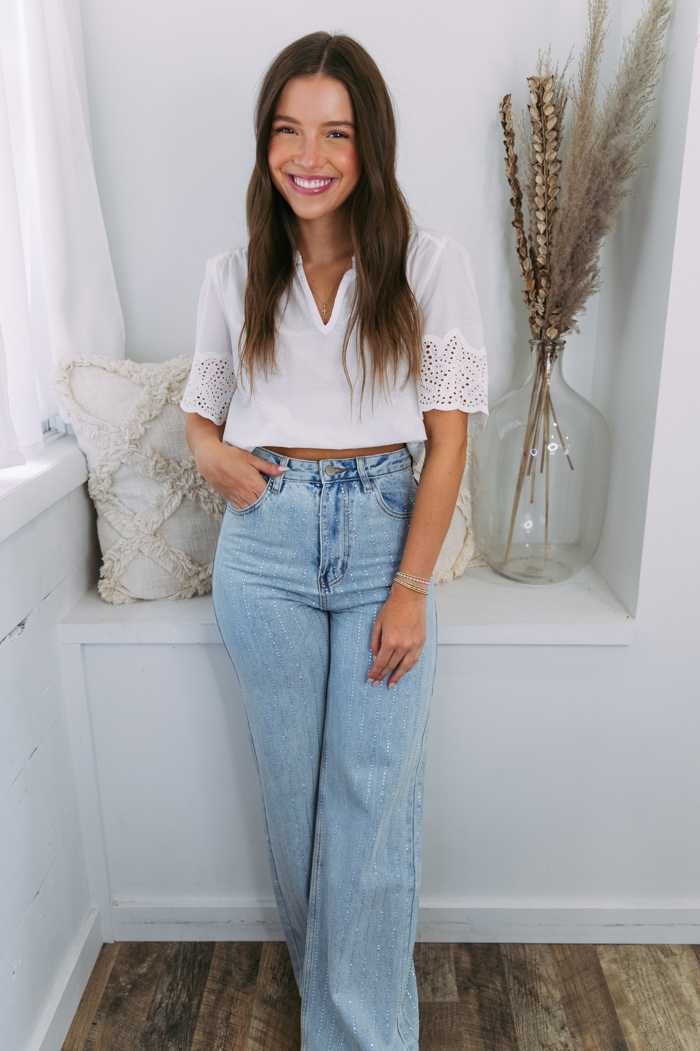 Crystal Studded Jeans