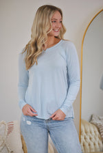 Payton French Terry Top - Blue