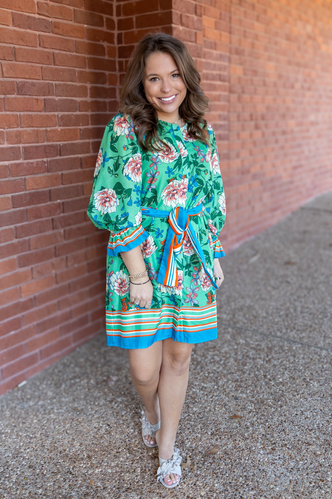 Dahlia Border Placket Dress