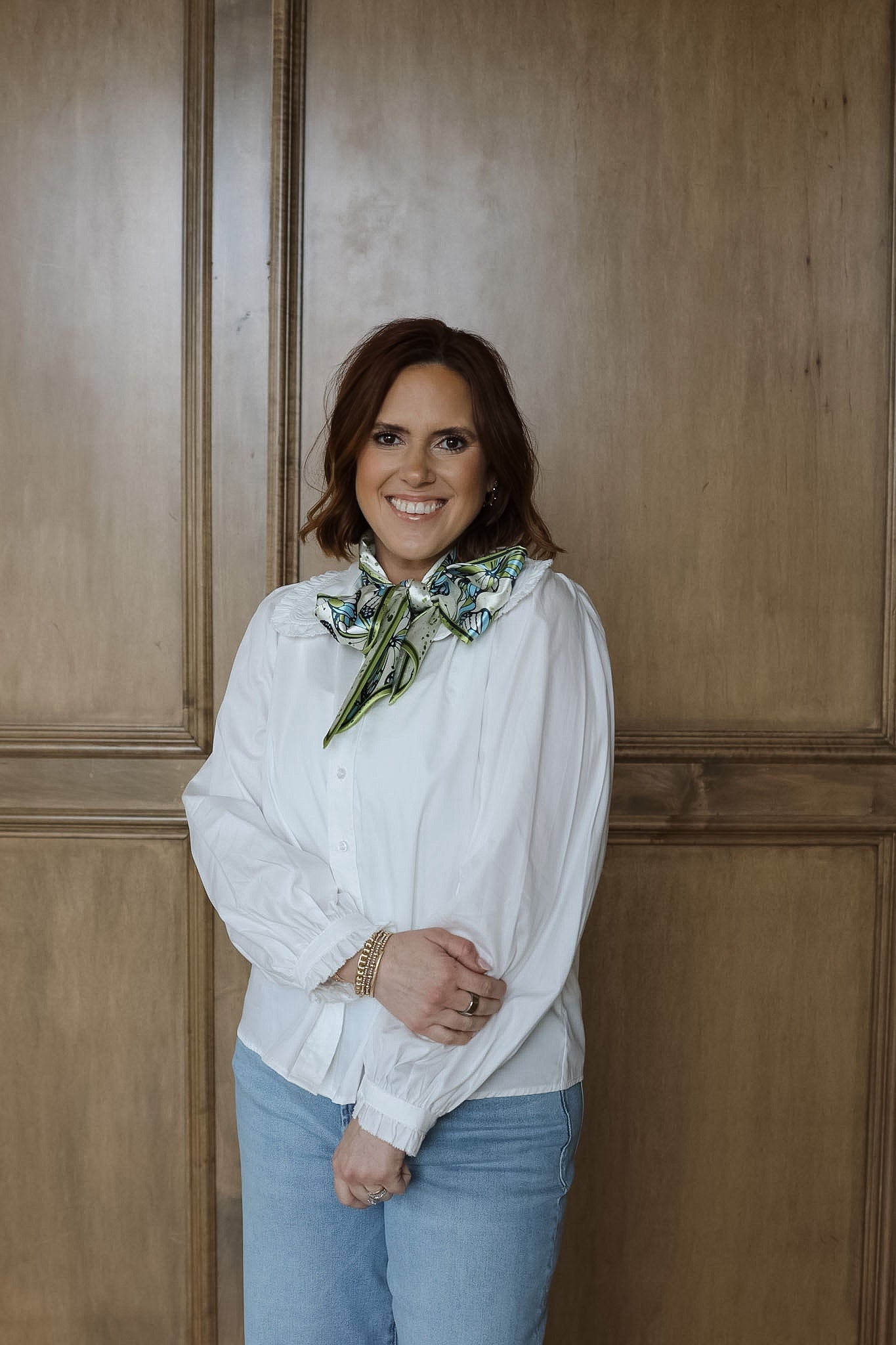 Penny Peter Pan Collar Blouse - White