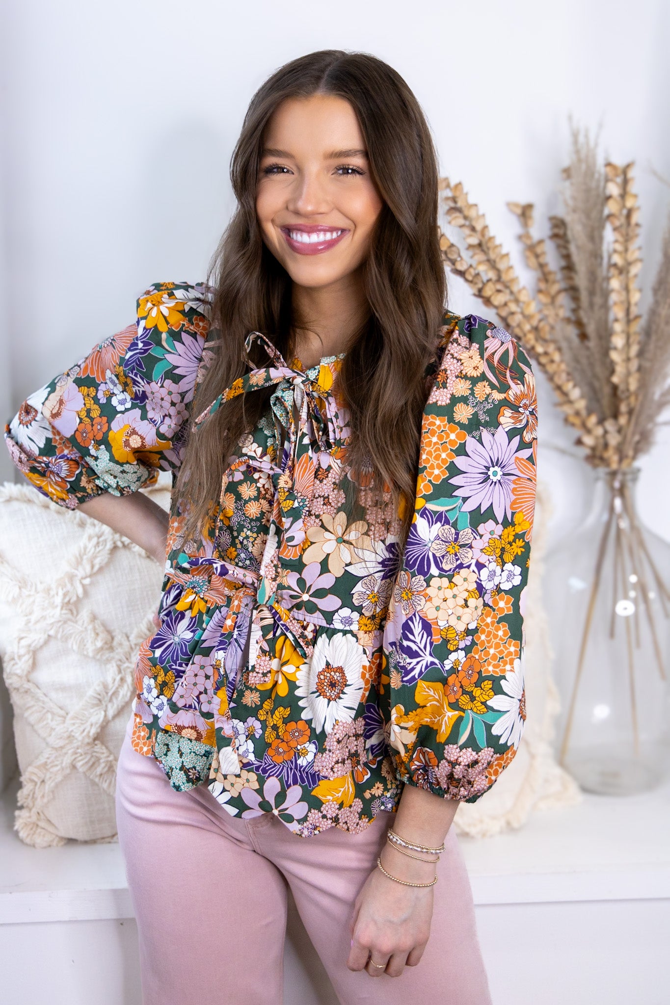 Brielle Floral Babydoll Top