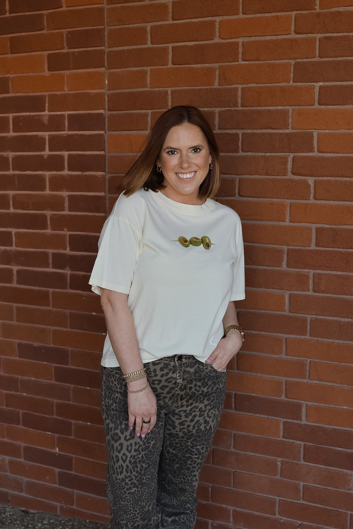 Olive Cropped Tee