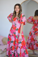 Flirty Floral Midi Dress