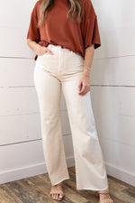 [Dear John] Fiona Super High Rise Wide Leg Jean - Wheat